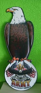 METALEN RECLAME BORD, Ophalen of Verzenden, Zo goed als nieuw, Reclamebord