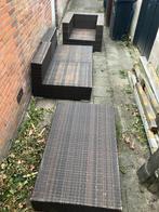 Tuinset/loungeset 4 delen (zonder kussens), Ophalen, 4 zitplaatsen, Kunststof, Gebruikt