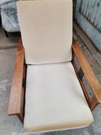 Brocante Art-Deco Amsterdamse school fauteuil/rookstoel uit, Huis en Inrichting, Stoelen, Ophalen, Gebruikt, Bruin, Eén