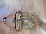 Vintage industriele design lamp, Ophalen of Verzenden, Gebruikt, Glas, Minder dan 50 cm