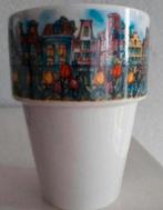 Melkbeker met Grachtenpandjes, Huis en Inrichting, Ophalen of Verzenden, Zo goed als nieuw, Overige stijlen, Kop(pen) en/of Schotel(s)