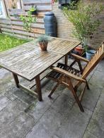 Gratis tuintafel met stoel, Ophalen, Gebruikt, Rechthoekig, Hout