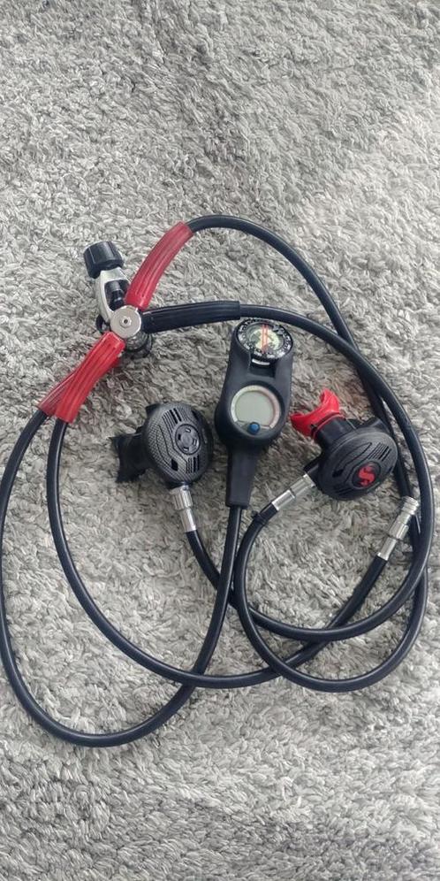 Regulator MK10 met duikcomputer, dieptemeter & kompas, Watersport en Boten, Duiken, Zo goed als nieuw, Duikcomputer, Ophalen of Verzenden
