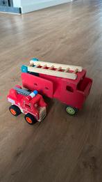 Houten brandweerauto, Kinderen en Baby's, Ophalen, Zo goed als nieuw