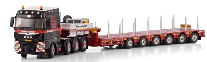 WSI MAN TGX XLX + MANOOVR - MAMMOET, Hobby en Vrije tijd, Modelauto's | 1:50, Nieuw, Bus of Vrachtwagen, Wsi, Ophalen of Verzenden