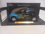 Chrysler PT Cruiser zwart blauw Maisto metal 1:18 KRD, Hobby en Vrije tijd, Modelauto's | 1:18, Ophalen of Verzenden, Zo goed als nieuw