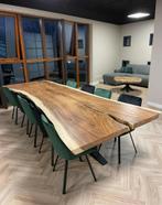 Massief Suar eettafel boomstamtafel bartafel watervaltafel, Ophalen of Verzenden, Vijf personen of meer, Rechthoekig, Nieuw