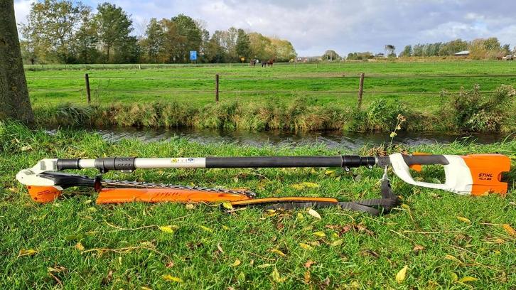 Stihl HLA 85 stokheggenschaar, Tuin en Terras, Heggenscharen, Gebruikt, Benzine, Ophalen