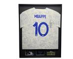 Kylian Mbappe Frankrijk 2022 gesigneerd ingelijst uit Shirt, Buitenlandse clubs, Soccersignings.nl, Shirt, Nieuw