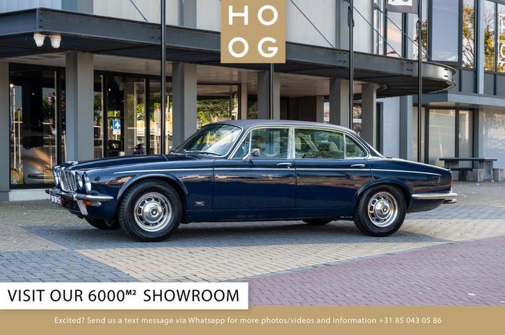 Jaguar XJ 5.3 V12 (bj 1976, automaat), Auto's, Oldtimers, Bedrijf, Te koop, Lederen bekleding, Jaguar, Benzine, Sedan, Automaat