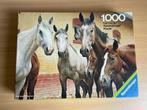 Ravensburger puzzel paarden voor de stal - 1000 stukjes, Gebruikt, Ophalen of Verzenden, 500 t/m 1500 stukjes, Legpuzzel