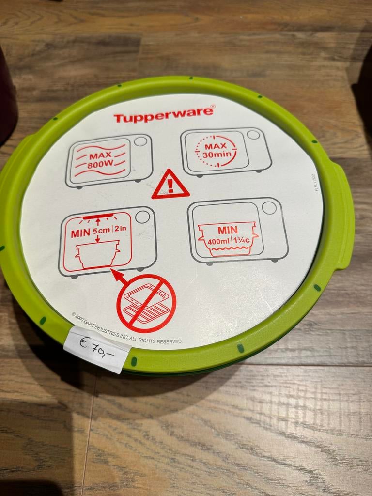 Tupperware MicroGourmet Stoomkoker Groen, Huis en Inrichting, Keuken | Tupperware, Ophalen of Verzenden, Nieuw, Groen, Bak of Kom