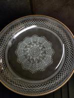 Vintage decoratieve schaal, Gebruikt, Schaal, Ophalen of Verzenden, Glas