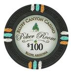 Bluff Canyon Casino Arizona 13.5g Poker Chips $100 25-Pack, Hobby en Vrije tijd, Gezelschapsspellen | Kaartspellen, Ophalen, Nieuw