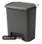 KNÖCKLA Pedal bin, dark grey, 25 l, Kunststof, Met pedaal, Ophalen of Verzenden, Minder dan 50 cm