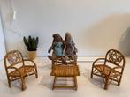 Vintage Rotan Poppenhuis Meubelset, Ophalen of Verzenden, Gebruikt, Toebehoren