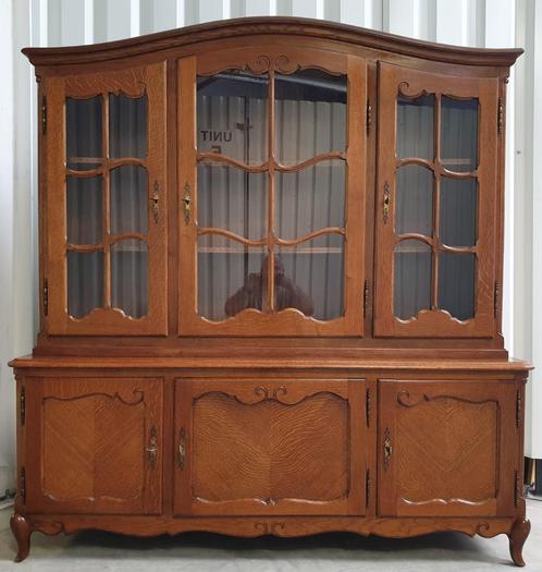 Prachtige Queen Ann Stijl vitrinekast buffetkast. Levering., Huis en Inrichting, Kasten | Vitrinekasten, Gebruikt, 150 tot 200 cm
