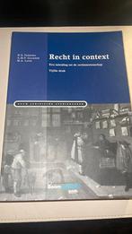 A.M.P. Gaakeer - Recht in context druk 5, Boeken, Ophalen of Verzenden, Zo goed als nieuw, A.M.P. Gaakeer; M.A. Loth; H.S. Taekema