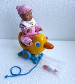 Mini baby born popje op eend in goede staat, Ophalen of Verzenden, Zo goed als nieuw, Babypop