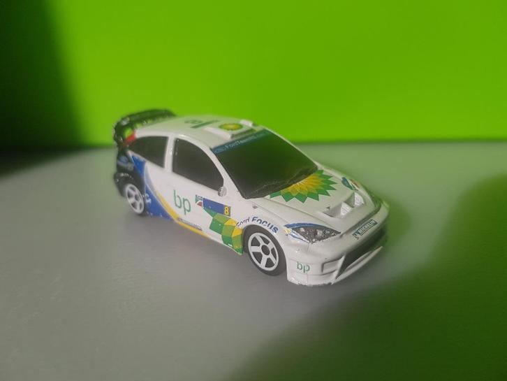 Majorette 201a - Ford Focus WRC #8 [wit] 1/57, Hobby en Vrije tijd, Modelauto's | Overige schalen, Gebruikt, Auto, Ophalen of Verzenden