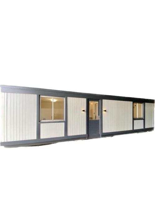 Woonunit/chalet van 10 x 3 meter, Doe-het-zelf en Verbouw, Overige Doe-het-zelf en Verbouw, Gebruikt, Ophalen