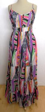 Fleurige maxi stroken print jurk van Coline! XXL, Kleding | Dames, Jurken, Overige kleuren, Verzenden, Maat 46/48 (XL) of groter