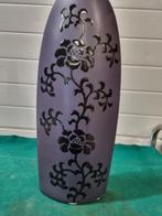 vaas groot paars met decoratie zwart, Ophalen of Verzenden, 'T Olde Gre-j, Info@toldegrej.nl, Endepoelstraat 20f Didam