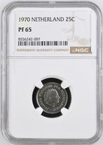 25 cent 1970 NGC Proof 65 (€ 300), Verzenden, Koningin Juliana, 25 cent, Losse munt