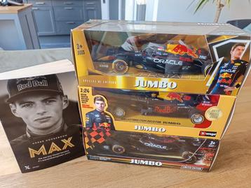 Max Verstappen modelauto's 2019, 2022 en 2023 + gratis boek beschikbaar voor biedingen