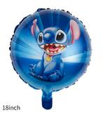Stitch folie ballon rond 45cm, Hobby en Vrije tijd, Feestartikelen, Ophalen of Verzenden, Nieuw, Versiering, Verjaardag