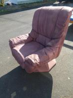 vintage swivel chair, leder Nappa 70er jaren fauteuil, Huis en Inrichting, Fauteuils, Ophalen, 70er, Zo goed als nieuw, 75 tot 100 cm