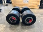 Lifefitness 2 x 38 kg dumbells dumbell set gewichten, Dumbbell, Gebruikt, Gewichten, Ophalen of Verzenden