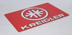Kreidler logo rood reclamebord van metaal wandbord decoratie, Reclamebord, Info@deconoord.nl, Deco Noord, Nieuw