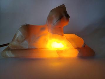 Onyx Sfinx Lamp - Egyptisch & Sfeervol albast steen lampje beschikbaar voor biedingen