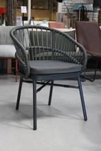 Partij mooie grijze tuinstoelen terrasstoel touw aluminium, Tuin en Terras, Ophalen, Nieuw