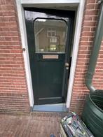 Voordeur / deur oud getoogd glas, Gebruikt, Deurkozijn, 150 tot 225 cm, Inclusief glas