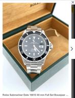 Rolex Submariner Date 16610 40 mm Full Set Bouwjaar 2001, Ophalen, Zo goed als nieuw, Staal, Rolex