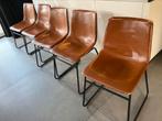 Eetkamerstoelen, Ophalen, Gebruikt, Bruin, Leer