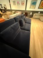 Hoekbank Avola velvet donker blauw fluweel 50% Extra Korting, Ophalen, 250 tot 300 cm, Modern velvet donker blauwe sofa, Nieuw
