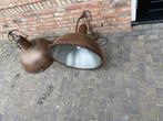 Te koop: 2 authentieke hanglampen, Ophalen, Gebruikt, 50 tot 75 cm, Landelijk