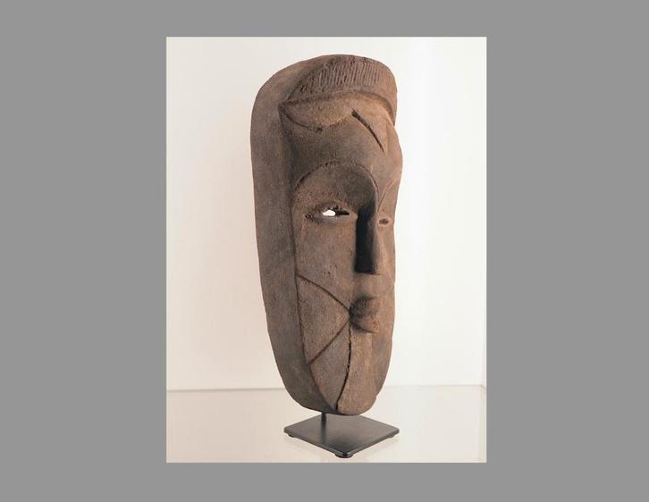 41cm groot Bembe masker Congo (251014-04), Antiek en Kunst, Kunst | Niet-Westerse kunst, Ophalen of Verzenden