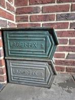 Vintage ijzeren bakjes - Lager-Fix, Huis en Inrichting, Woonaccessoires | Kisten, Ophalen, Minder dan 50 cm, Gebruikt, Minder dan 50 cm