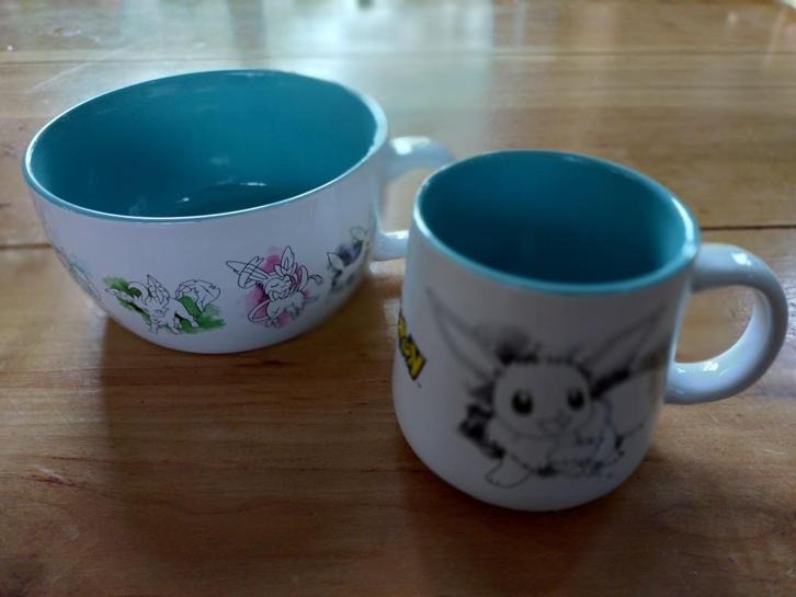 Pokenam  mok en een schaal, Huis en Inrichting, Keuken | Servies, Nieuw, Kop(pen) en/of Schotel(s), Overige stijlen, Aardewerk