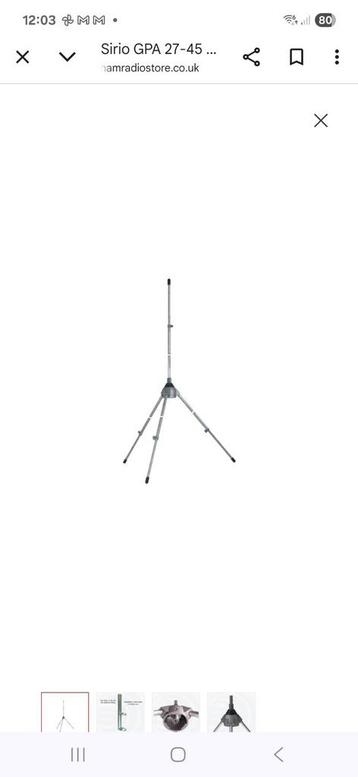 Sirio 1/4e GPA 27-45 antenne. beschikbaar voor biedingen