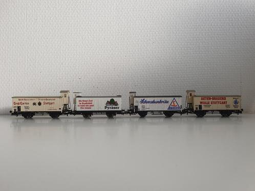 Marklin+Piko H0 4 stuks Länderbahn koel- bierwagens, Hobby en Vrije tijd, Modeltreinen | H0, Gebruikt, Wagon, Gelijkstroom of Wisselstroom