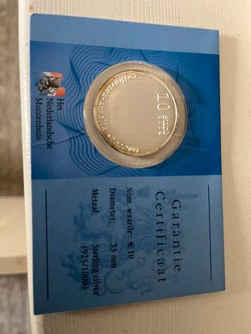 Geboortemunt Amalia 2003 met certificaat beschikbaar voor biedingen