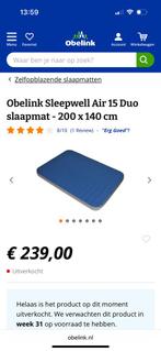 Obelink Sleepwell air 15 duo, 2-persoons, Nieuw, 8181BE, Ophalen of Verzenden