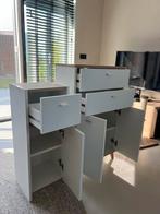 Witte badkamerkastjes Livarno Home Corfu, Huis en Inrichting, Ophalen, Kunststof, Gebruikt, 50 tot 100 cm
