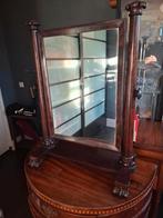 Mahonie 19e eeuws kapspiegel, Antiek en Kunst, Ophalen, Rechthoekig, Minder dan 50 cm