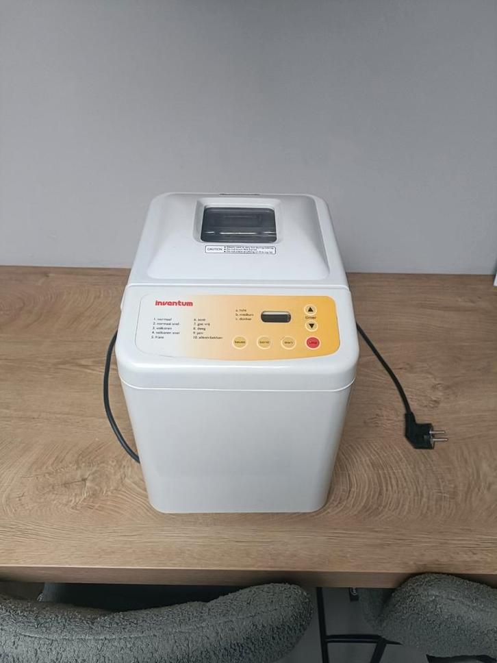 Inventum Broodbakmachine - Heerlijk Vers Brood!, Witgoed en Apparatuur, Broodbakmachines, Gebruikt, Met timer, 400 tot 800 gram deeg